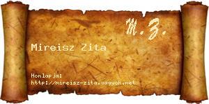 Mireisz Zita névjegykártya